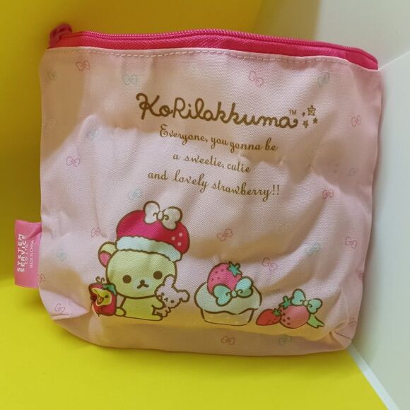korilakkuma flat pouch with zipper - Picture 2 of 6